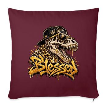 Blessed - Sofakissenbezug 45 x 45 cm - Burgunderrot - Vorne