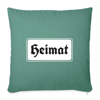 Heimat - Sofakissenbezug 45 x 45 cm - Tanngrün - Vorne