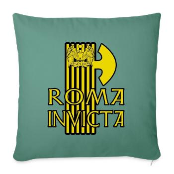 ROMA INVICTA Römer Rom SPQR Roma - Sofakissenbezug 45 x 45 cm - Tanngrün - Vorne