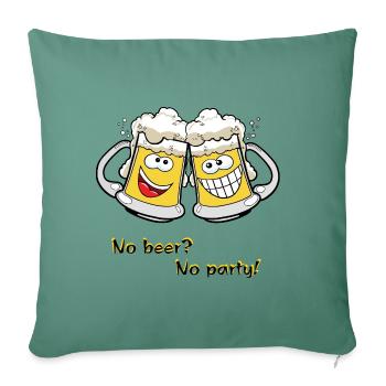 Beer mugs - Sofa pillowcase 17,3'' x 17,3'' (45 x 45 cm) - cypress green - Front