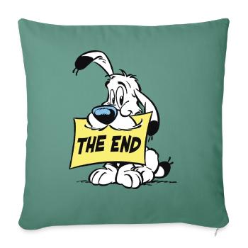 Asterix & Obelix - Idefix 'The End' - Sofakissenbezug 45 x 45 cm - Tanngrün - Vorne