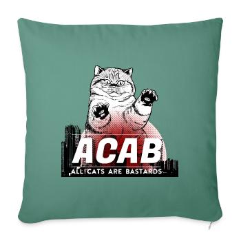 ACAB - All Cats are Bastards - Sofakissenbezug 45 x 45 cm - Tanngrün - Vorne