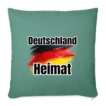 Deutschland Heimat Flaggenkunst - Sofakissenbezug 45 x 45 cm - Tanngrün - Vorne
