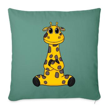 Giraffe - Sofakissenbezug 45 x 45 cm - Tanngrün - Vorne