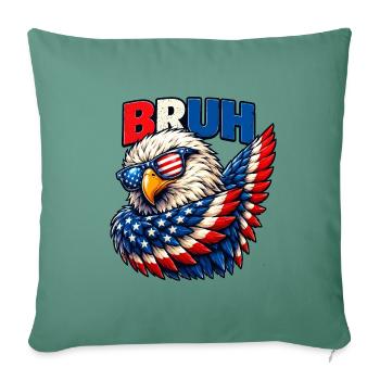 American Flag Bruh Dabbing Eagle Men Boys - Sofakissenbezug 45 x 45 cm - Tanngrün - Vorne