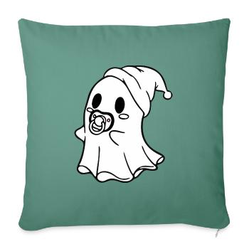 Baby-Geist-Halloween - Sofakissenbezug 45 x 45 cm - Tanngrün - Vorne