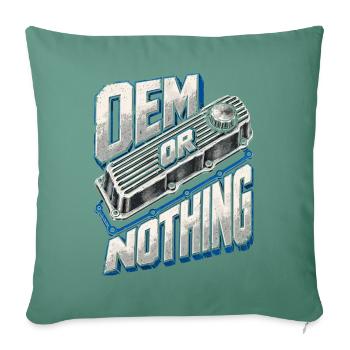 USDM USA Autos OEM Of Nothing - Sofakissenbezug 45 x 45 cm - Tanngrün - Vorne