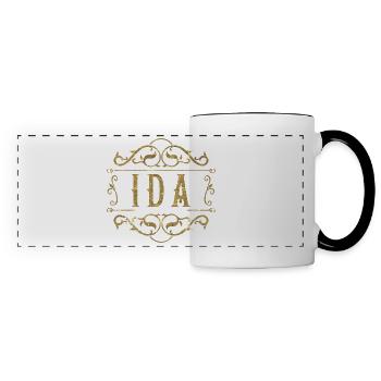 Ida gold - Panoramatasse - Weiß/Schwarz - Vorne