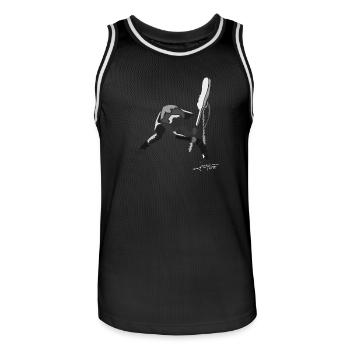 strummer-spread - Maillot de basket Homme - noir/blanc - Devant - AI Model Male 185 dark (185cm)
