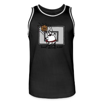 Dunk ScHoF - Maillot de basket Homme - noir/blanc - Devant - AI Model Male 185 dark (185cm)