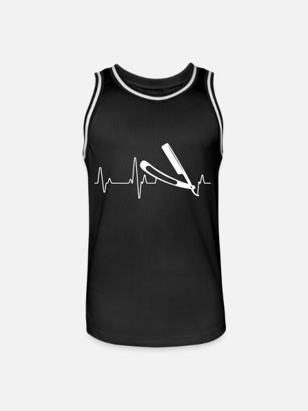 barber - Men's Basketball Jersey - black/white