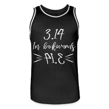 science - Men's Basketball Jersey - black/white - Front - AI Model Male 185 dark (185cm)
