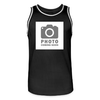 Foto kommt bald - Männer Basketball-Trikot - Schwarz/Weiß - Vorne - AI Model Male 185 dark (185cm)