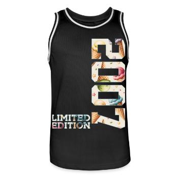 ÉDITION LIMITÉE 2007 19 ANS DE GLACE 19E ANNIVERSAIRE - Maillot de basket Homme - noir/blanc - Devant - AI Model Male 185 dark (185cm)
