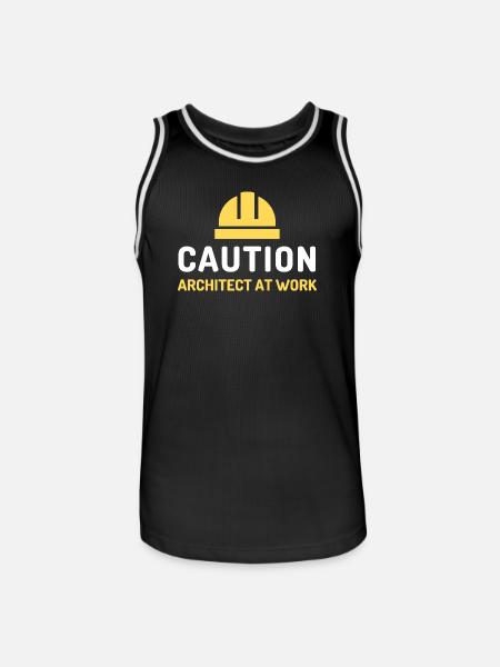 architect at work - Men's Basketball Jersey - black/white