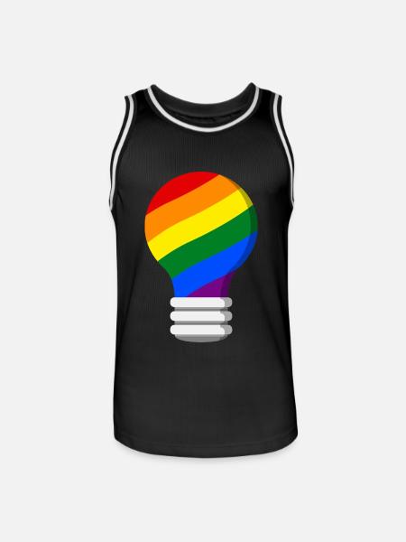 Gay Pride - Men's Basketball Jersey - black/white