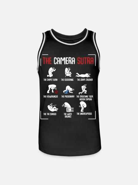photographer - Men's Basketball Jersey - black/white
