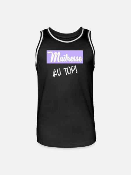 mistress - Men's Basketball Jersey - black/white