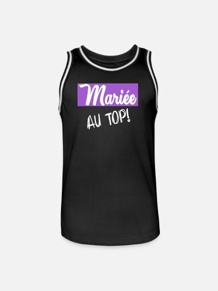 Bachelorette party. WEDDING - Men's Basketball Jersey - black/white