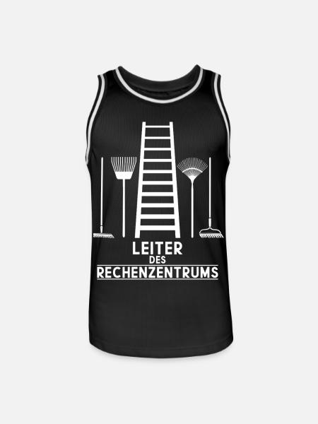 LEITER OF THE DATA CENTRE - Men's Basketball Jersey - black/white