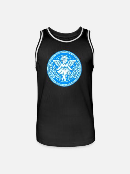 Guardian Angel Logo - Men's Basketball Jersey - black/white