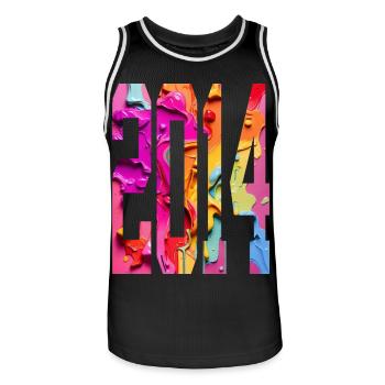 BUNT 12E ANNIVERSAIRE 2014 - Maillot de basket Homme - noir/blanc - Devant - AI Model Male 185 dark (185cm)