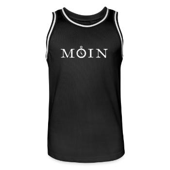 Moin - Männer Basketball-Trikot - Schwarz/Weiß - Vorne - AI Model Male 185 dark (185cm)