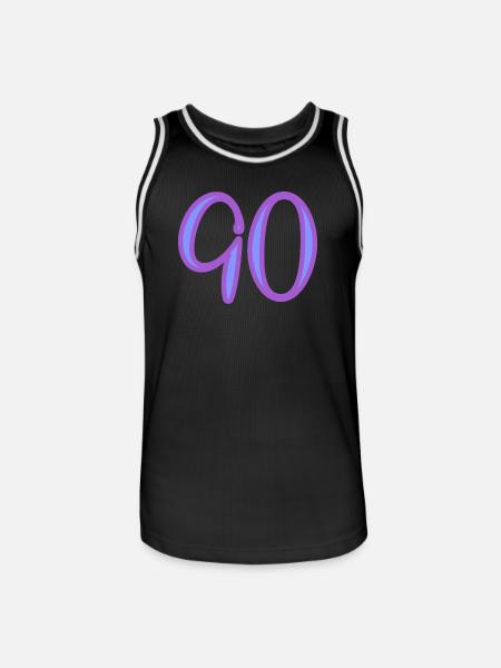 90 - Men's Basketball Jersey - black/white