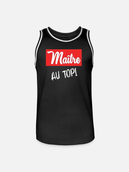 MASTER - Men's Basketball Jersey - black/white