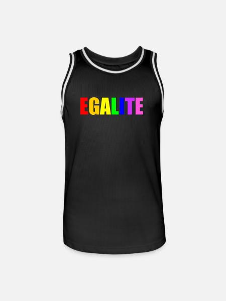 Equality - Men's Basketball Jersey - black/white