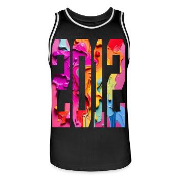 BUNT 14E ANNIVERSAIRE 2012 - Maillot de basket Homme - noir/blanc - Devant - AI Model Male 185 dark (185cm)