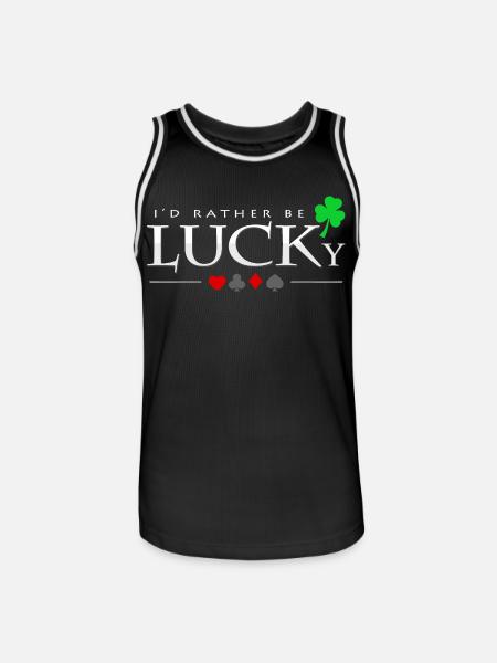 Poker - Männer Basketball-Trikot - Schwarz/Weiß