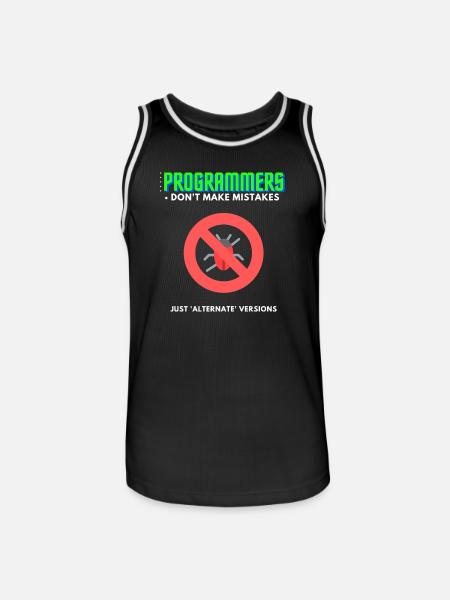 Programmierer Debugging T-Shirt Herren - Männer Basketball-Trikot - Schwarz/Weiß