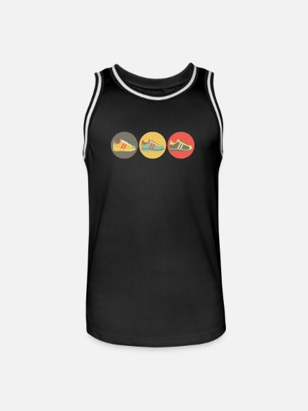 Sneakers retro - Männer Basketball-Trikot - Schwarz/Weiß