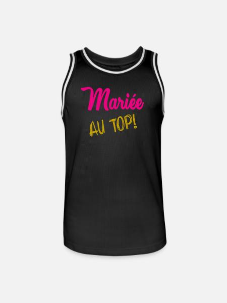 I CAN'T I'M MARRIED - Men's Basketball Jersey - black/white