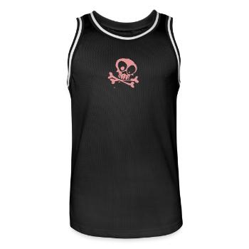 bone - Männer Basketball-Trikot - Schwarz/Weiß - Vorne - AI Model Male 185 dark (185cm)
