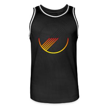UNLIMITED GERMANY par Unlimited Apparel - Maillot de basket Homme - noir/blanc - Devant - AI Model Male 185 dark (185cm)