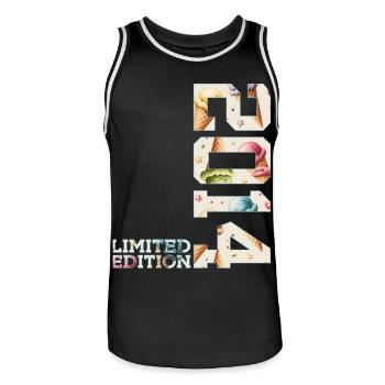 SOMMER LIMITED EDITION 2014 EIS 12. GEBURTSTAG - Maillot de basket Homme - noir/blanc - Devant - AI Model Male 185 dark (185cm)