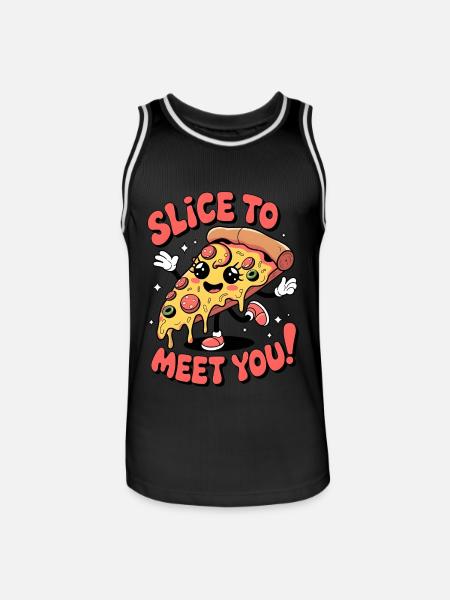 Slice To Meet You! - Men's Basketball Jersey -