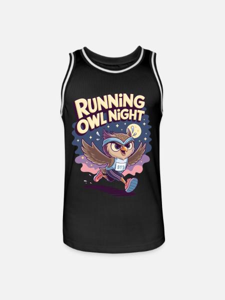 Running Owl Night - Men's Basketball Jersey -