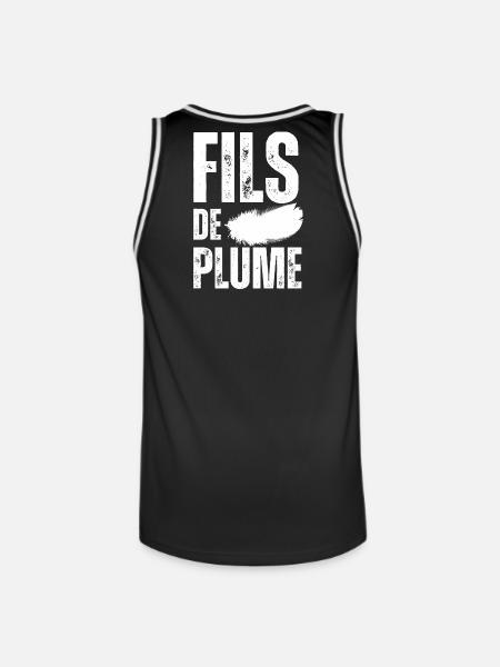 Fils de Plume - Maillot de basket Homme - noir/blanc