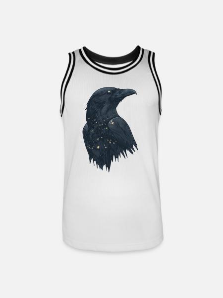 Raven - Men's Basketball Jersey - white/black