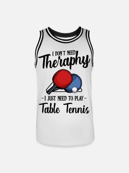 Table tennis - Men's Basketball Jersey - white/black
