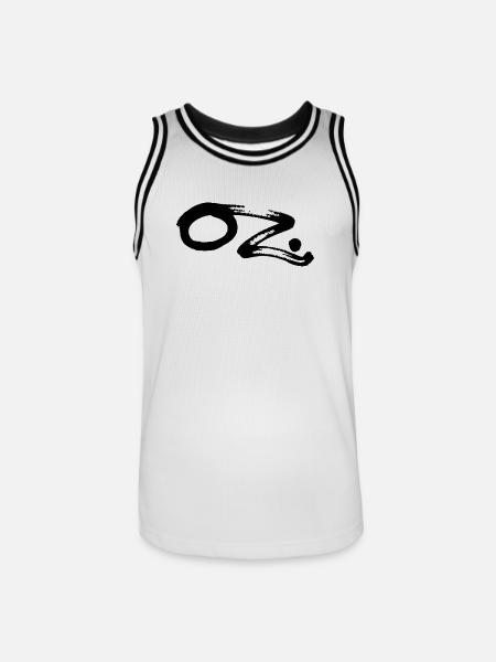 OZ - Männer Basketball-Trikot - Weiß/Schwarz