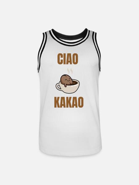 ciao cocoa - Men's Basketball Jersey - white/black
