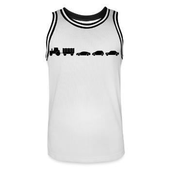 Semi-remorques Fermier Fermier - Maillot de basket Homme - blanc/noir - Devant - AI Model Male 185 dark (185cm)