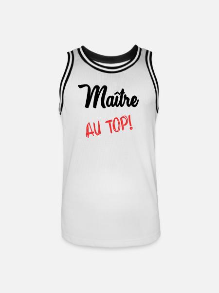 MASTER. MASTER - Men's Basketball Jersey - white/black