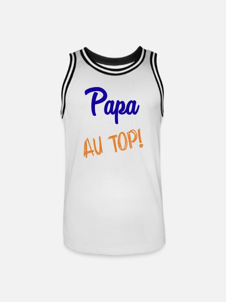 DAD - Men's Basketball Jersey - white/black