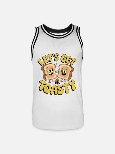 Lass uns warm werden - Männer Basketball-Trikot - Weiß/Schwarz