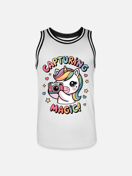 Capturing Magic! - Men's Basketball Jersey - white/black